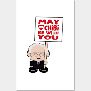 Mr. Berniebot POLTICO'BOT Toy Robot (May the Chibi Be With You) Posters and Art